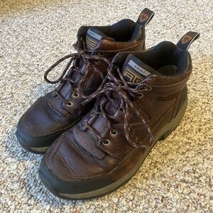 Ariat Women Leather Shoes Size 7 B 70063 ATS Terrain Hiking Endurance Boot Brown